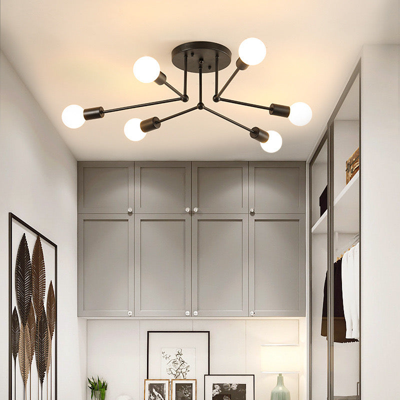 Valentina Flush Mount Ceiling Light Linear Industrial - Neutralighting