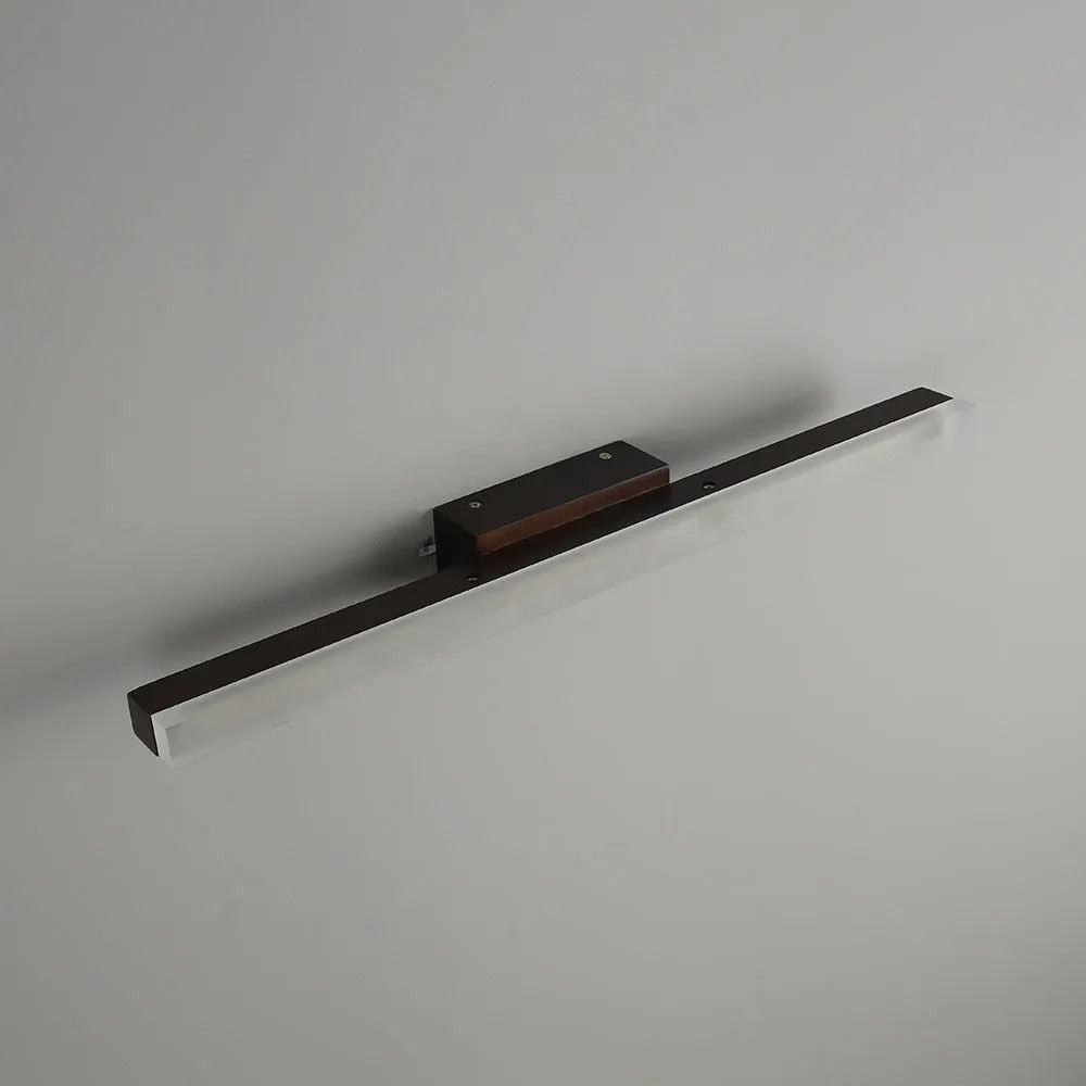 Arisha Modern Minimalist Linear Wooden Wall Lamp, Wood/Walnut - Neutralighting