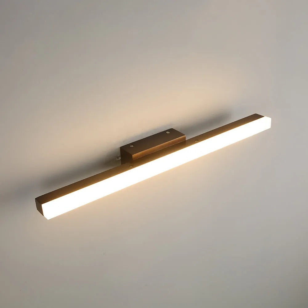 Arisha Modern Minimalist Linear Wooden Wall Lamp, Wood/Walnut - Neutralighting