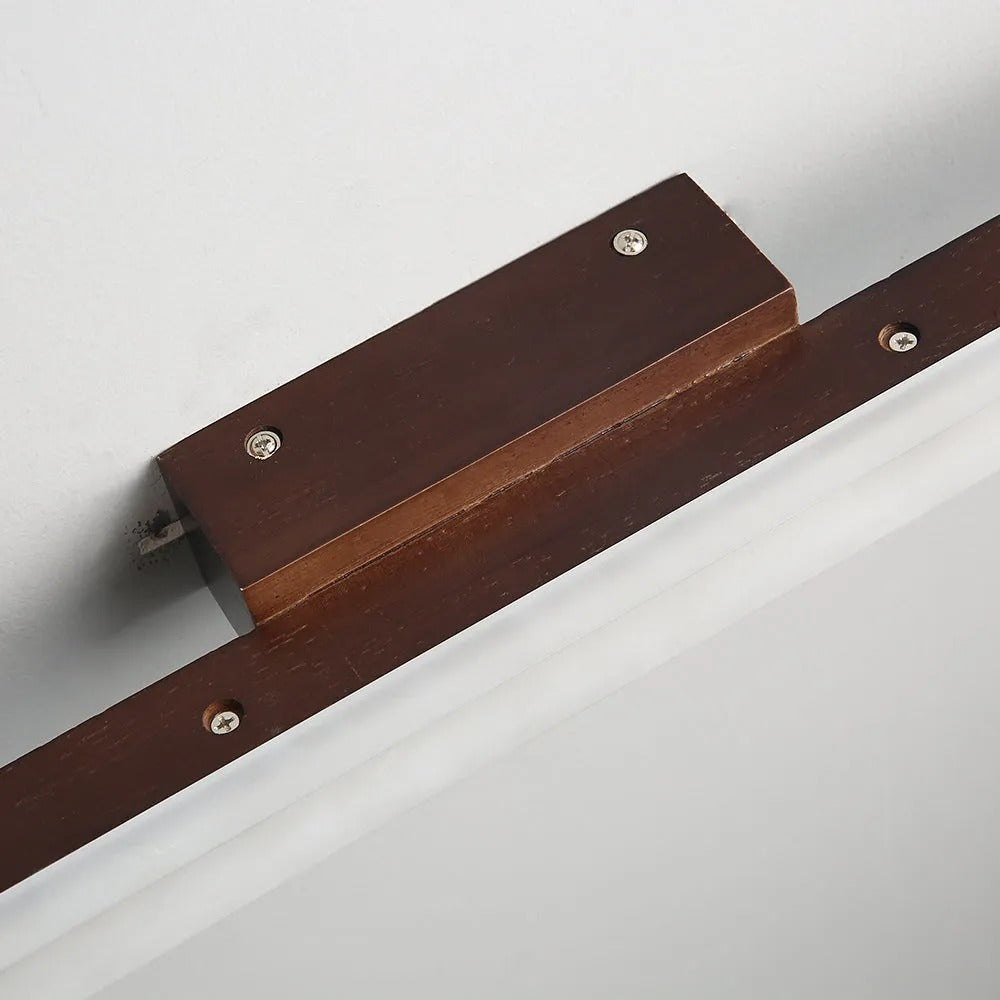 Arisha Modern Minimalist Linear Wooden Wall Lamp, Wood/Walnut - Neutralighting