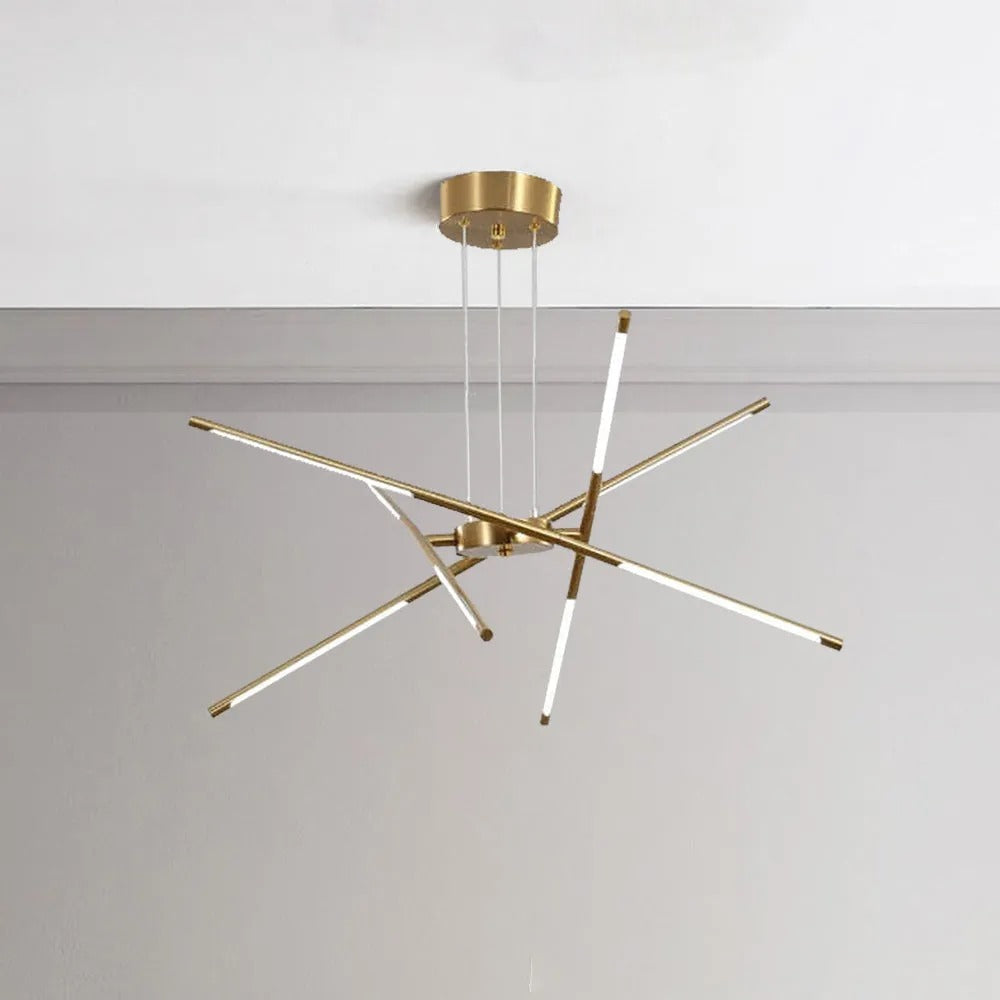 Arisha Pendant Light, Black/Gold, 6/8/10/12 Heads - Neutralighting