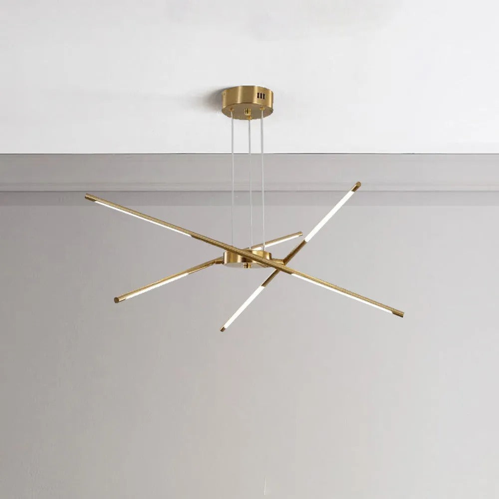 Arisha Pendant Light, Black/Gold, 6/8/10/12 Heads - Neutralighting