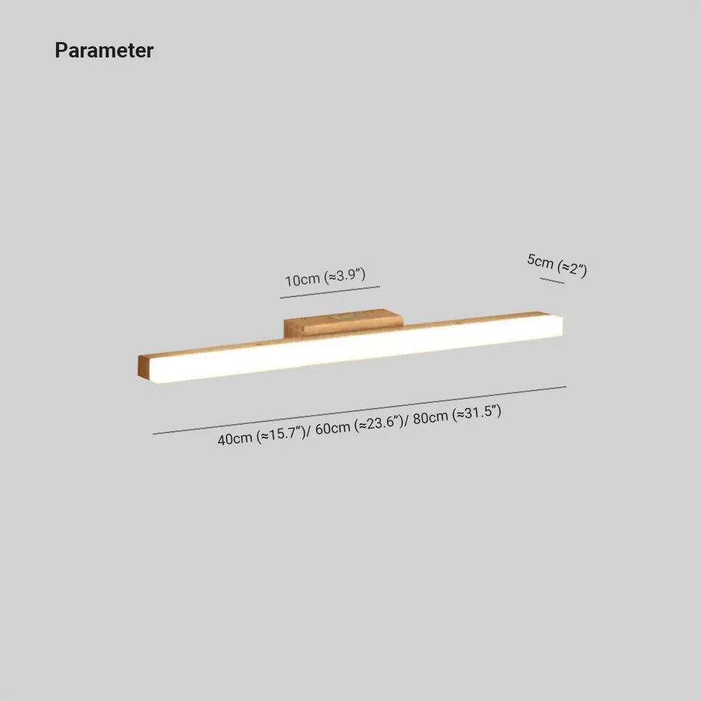 Arisha Modern Minimalist Linear Wooden Wall Lamp, Wood/Walnut - Neutralighting