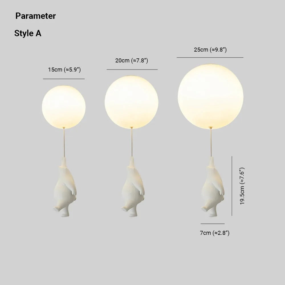 Bear Balloon Ceiling /Pendant Light - Neutralighting