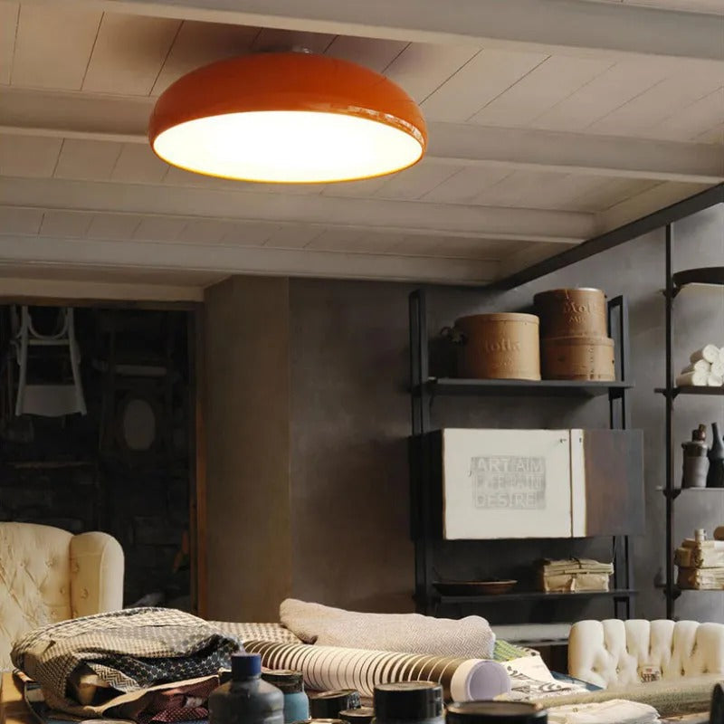 Valentina Vintage LED Flush Mount Ceiling Light Metal Bedroom/Living Room - Neutralighting