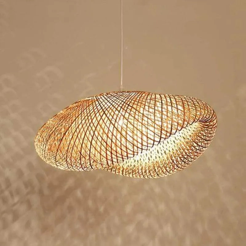 Rinwa Natural Pendant Light for Dining Room/Kitchen Island, Bamboo - Neutralighting