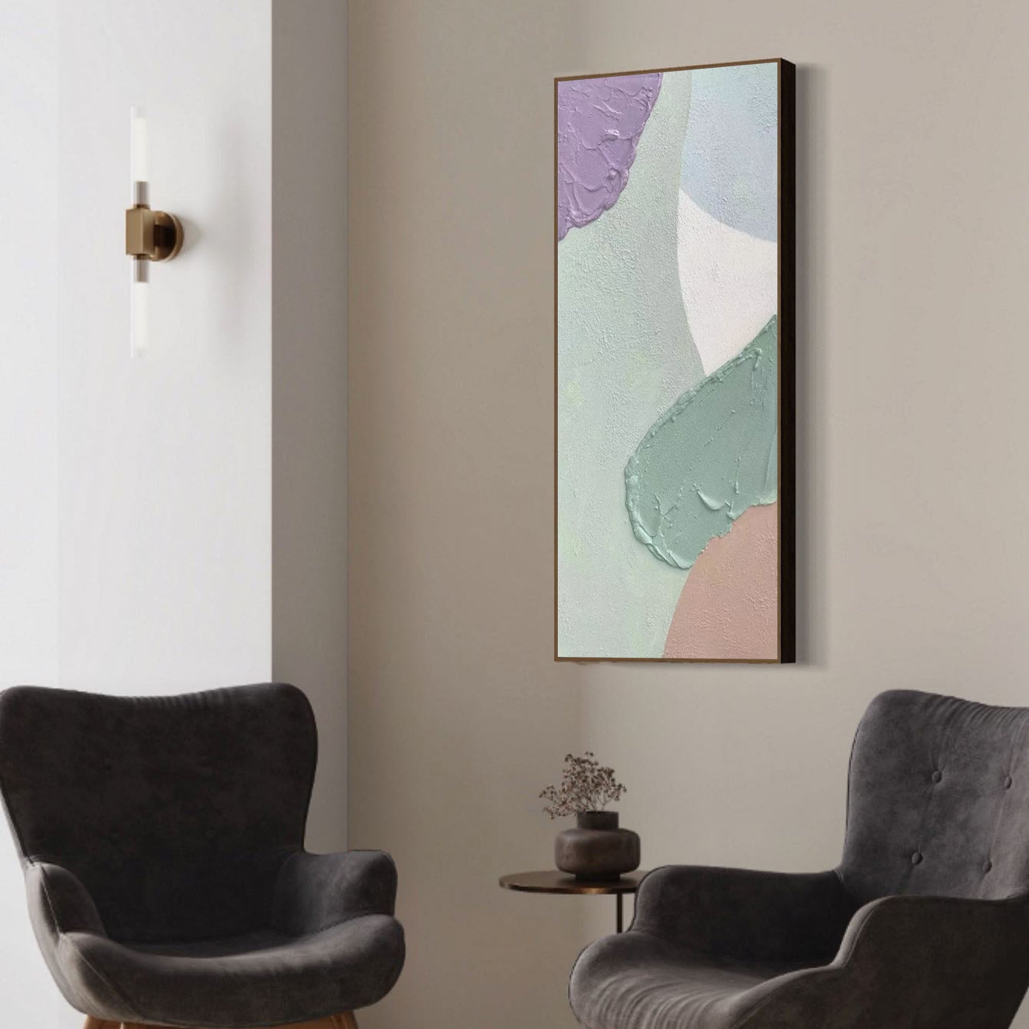 Wall Art Heavy Pastel Geometric Shape