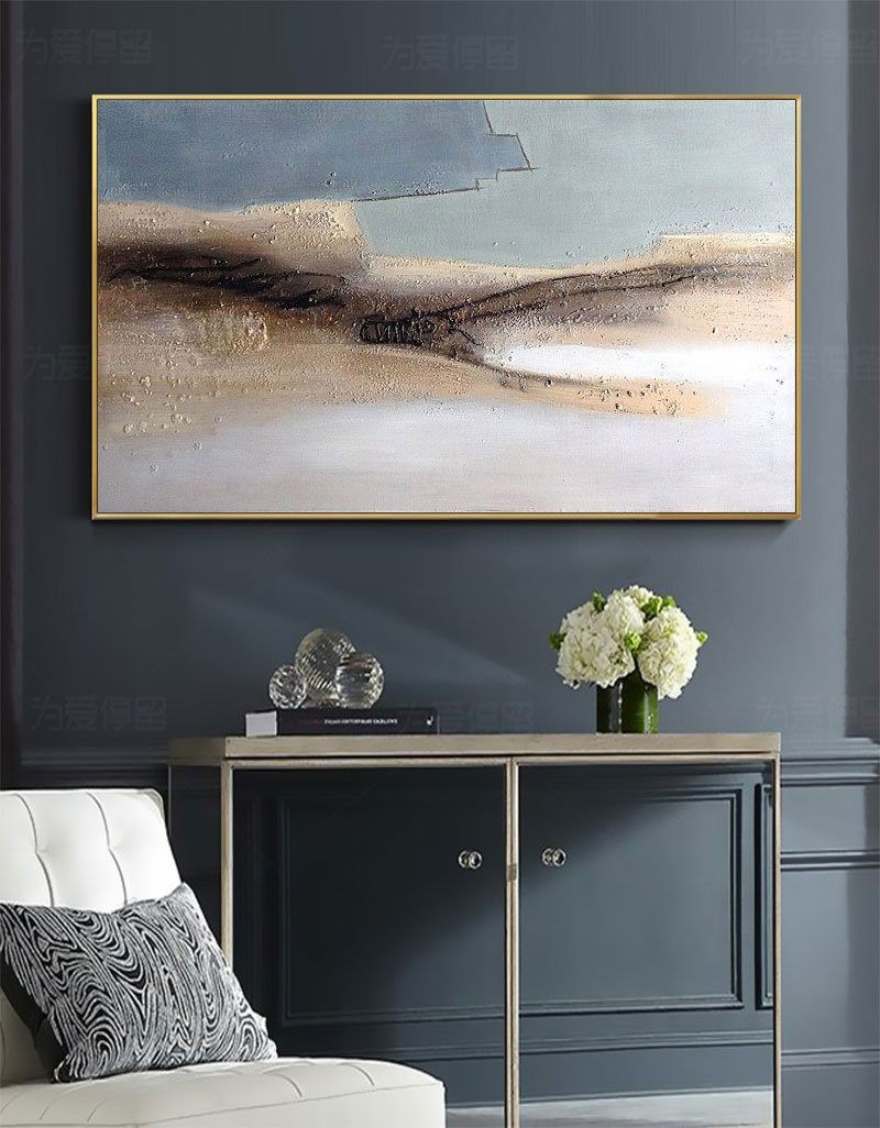large Abstract seascape Art ABSP01 - Neutralighting
