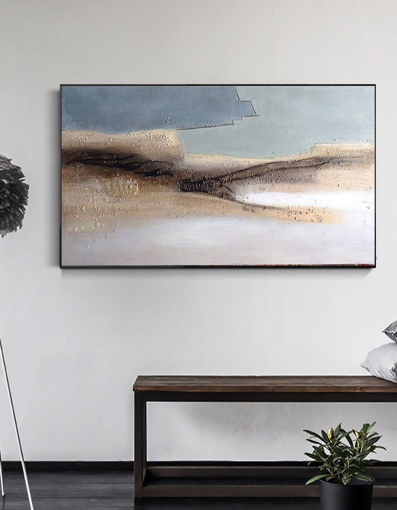 large Abstract seascape Art ABSP01 - Neutralighting