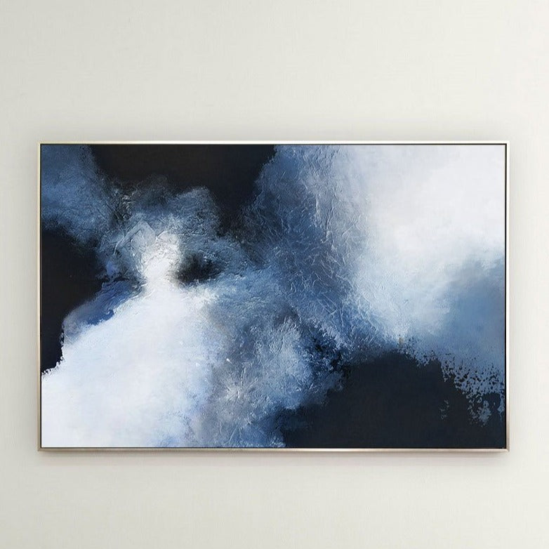 Large BLue Black Abstract Art ABAH11 - Neutralighting