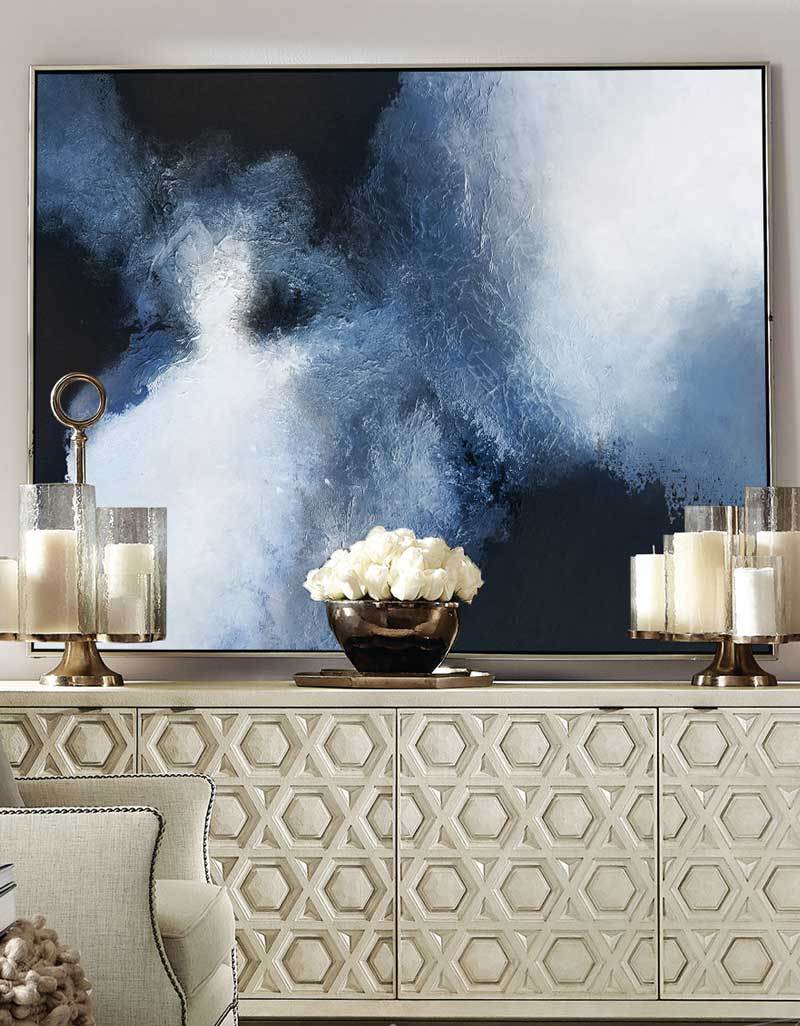 Large BLue Black Abstract Art ABAH11 - Neutralighting