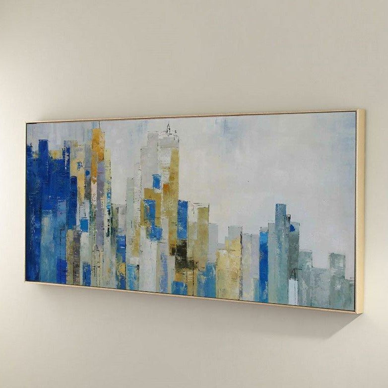Large Original Abstract Urban Skyline Art URP01 - Neutralighting