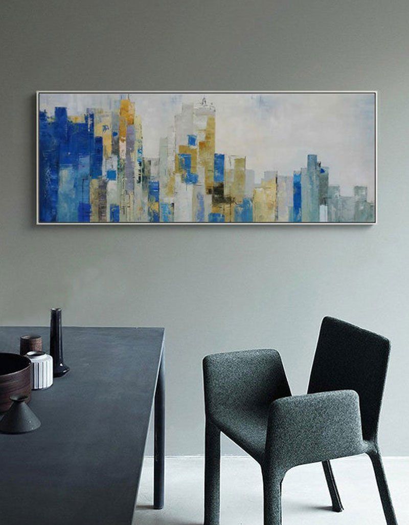 Large Original Abstract Urban Skyline Art URP01 - Neutralighting