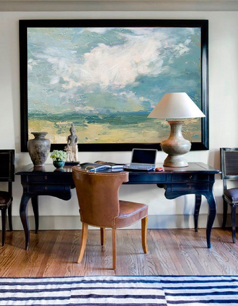 Large Sky And Sea Painting ABSH05 - Neutralighting
