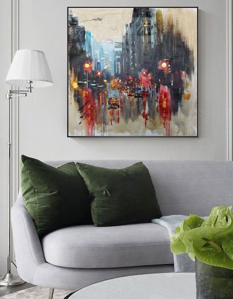 Large Urban Night scene Art URS02 - Neutralighting