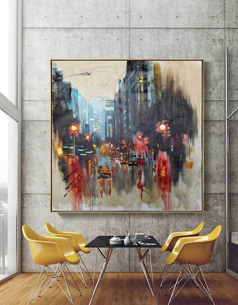 Large Urban Night scene Art URS02 - Neutralighting