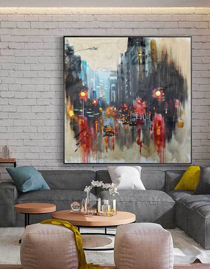 Large Urban Night scene Art URS02 - Neutralighting