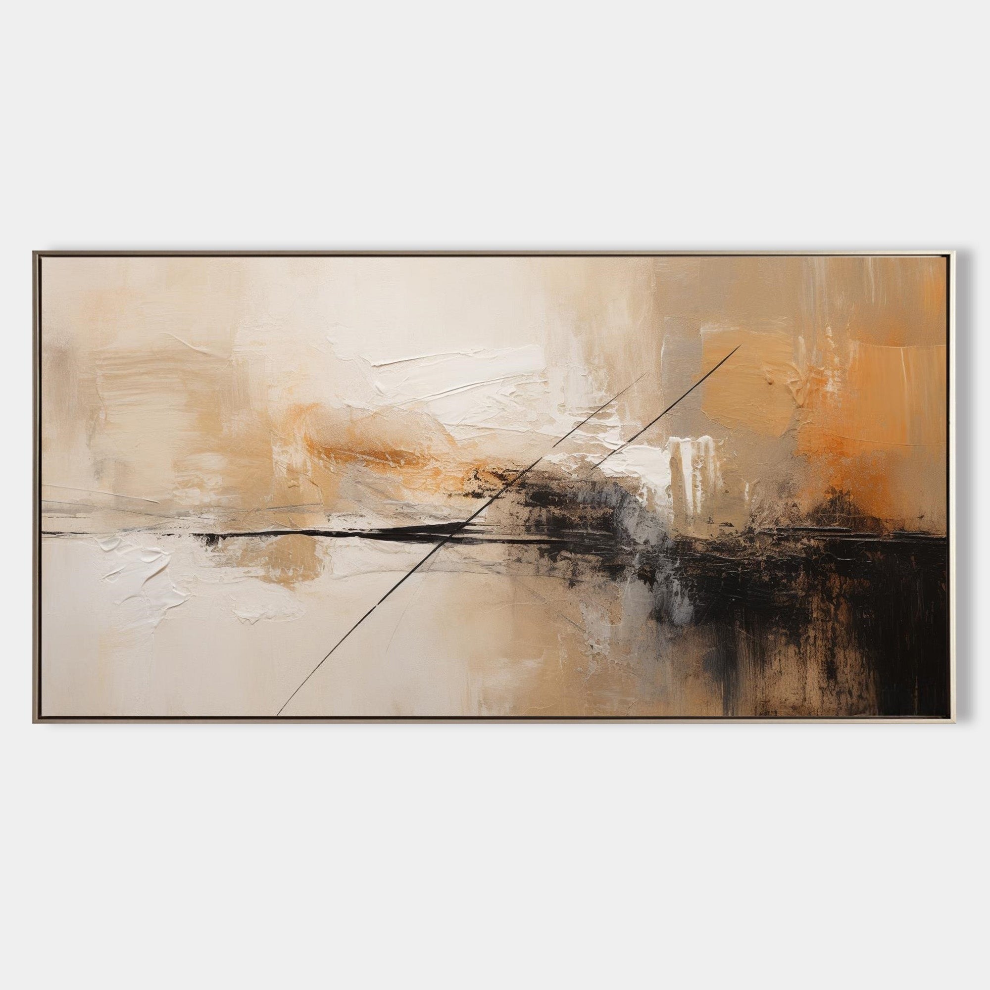 Wall Art Amber Horizon Convergence