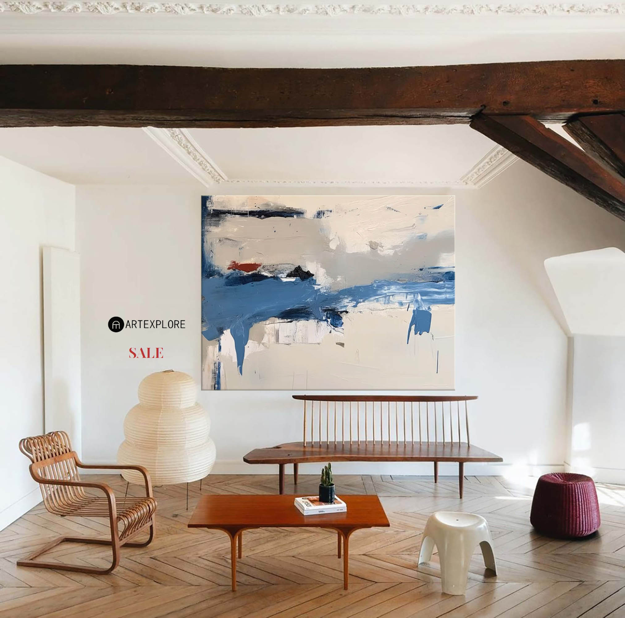 Modern Abstract Painting ABAH128 - Neutralighting