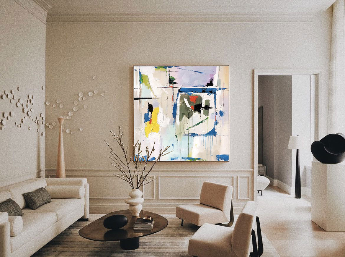 Abstract Canvas Art AB073 - Neutralighting
