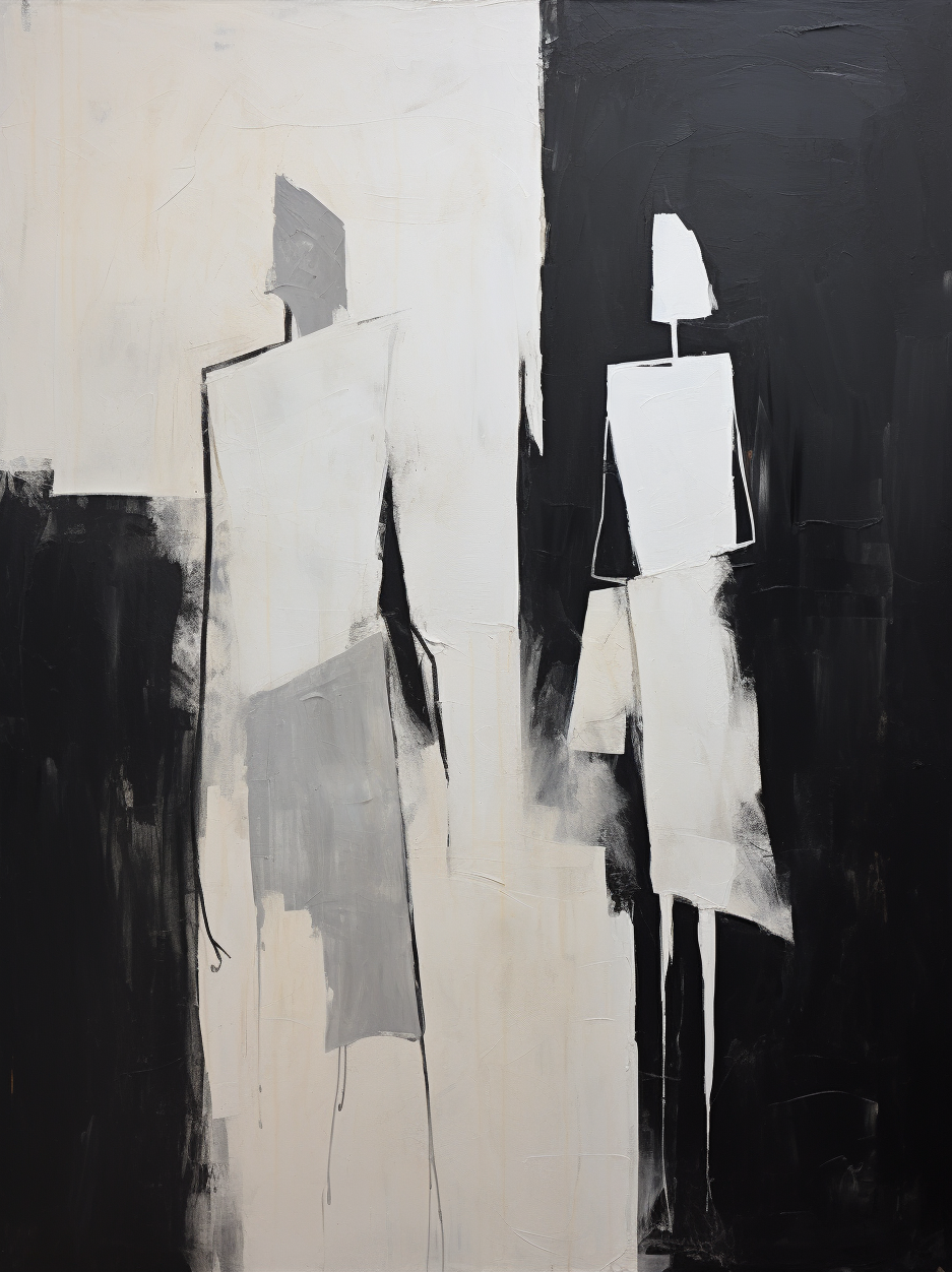Wall Art Geometric Silhouettes Contemporary Minimalist