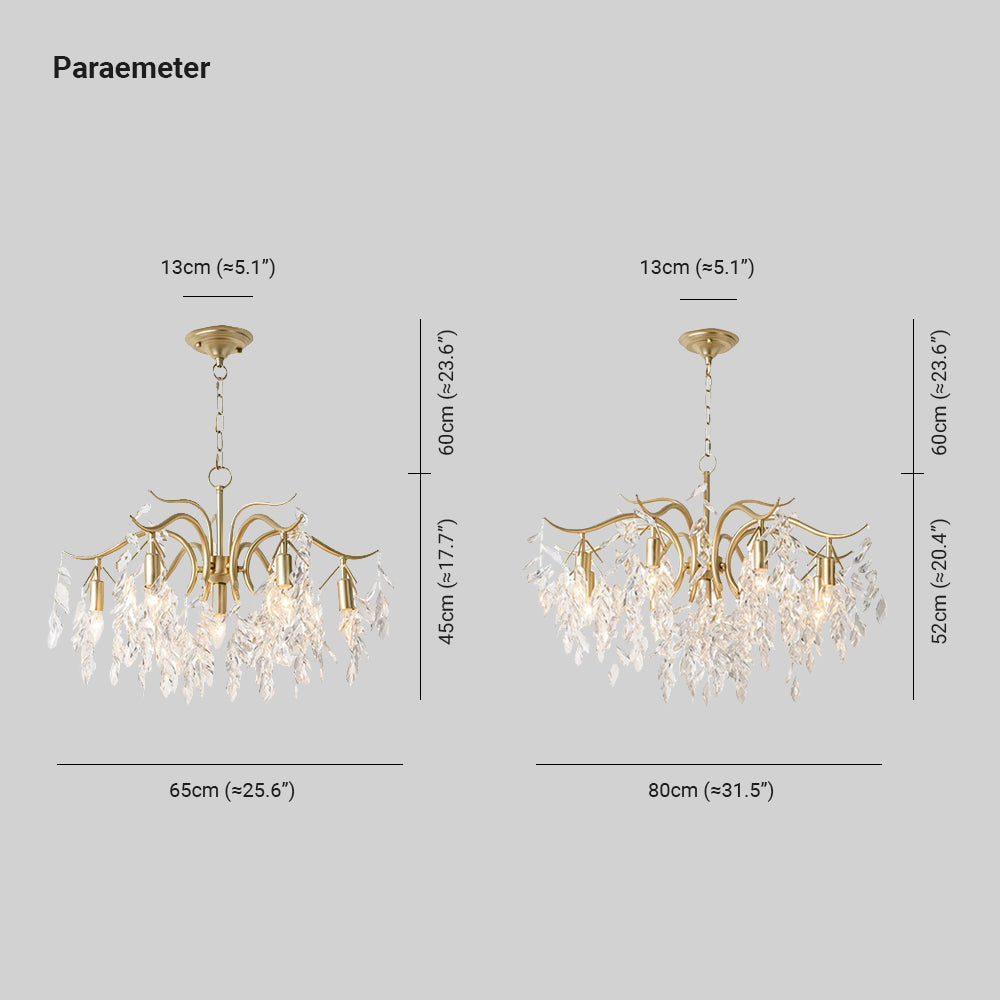Kristy Luxury Wisteria Flower Crystal Chandelier - Neutralighting