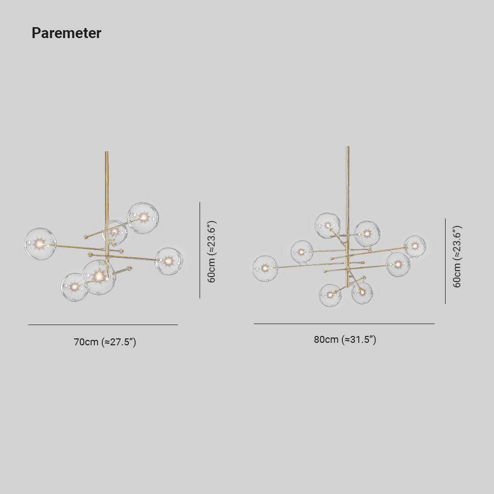 Valentina Modern Nordic Clear Bubble Pendant Light - Neutralighting