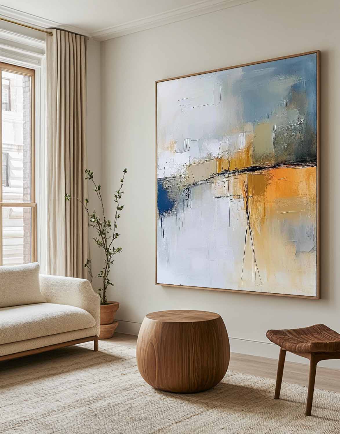 Wall Art Abstract Wabi-Sabi Coastal