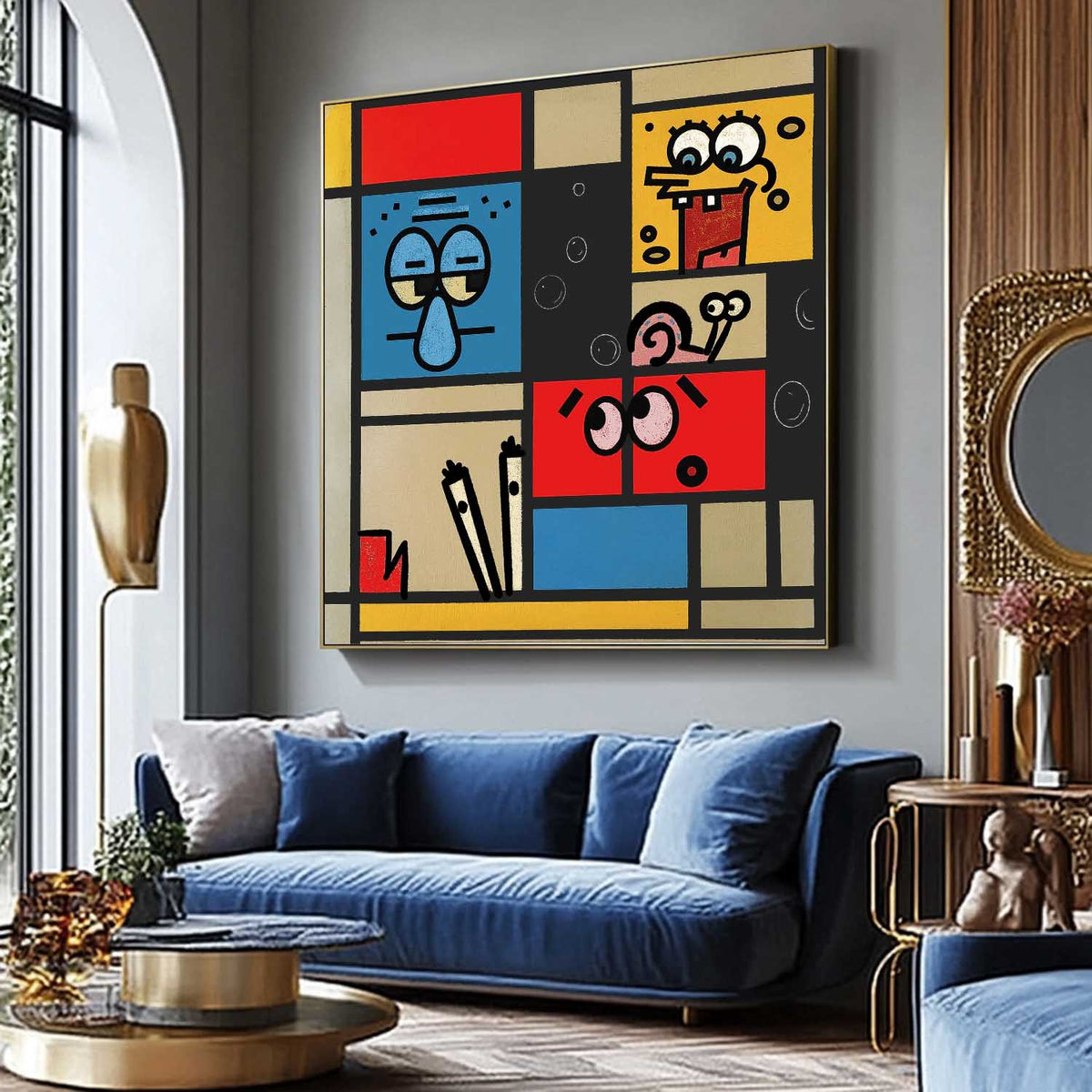 Abstract Canvas Art #AB610