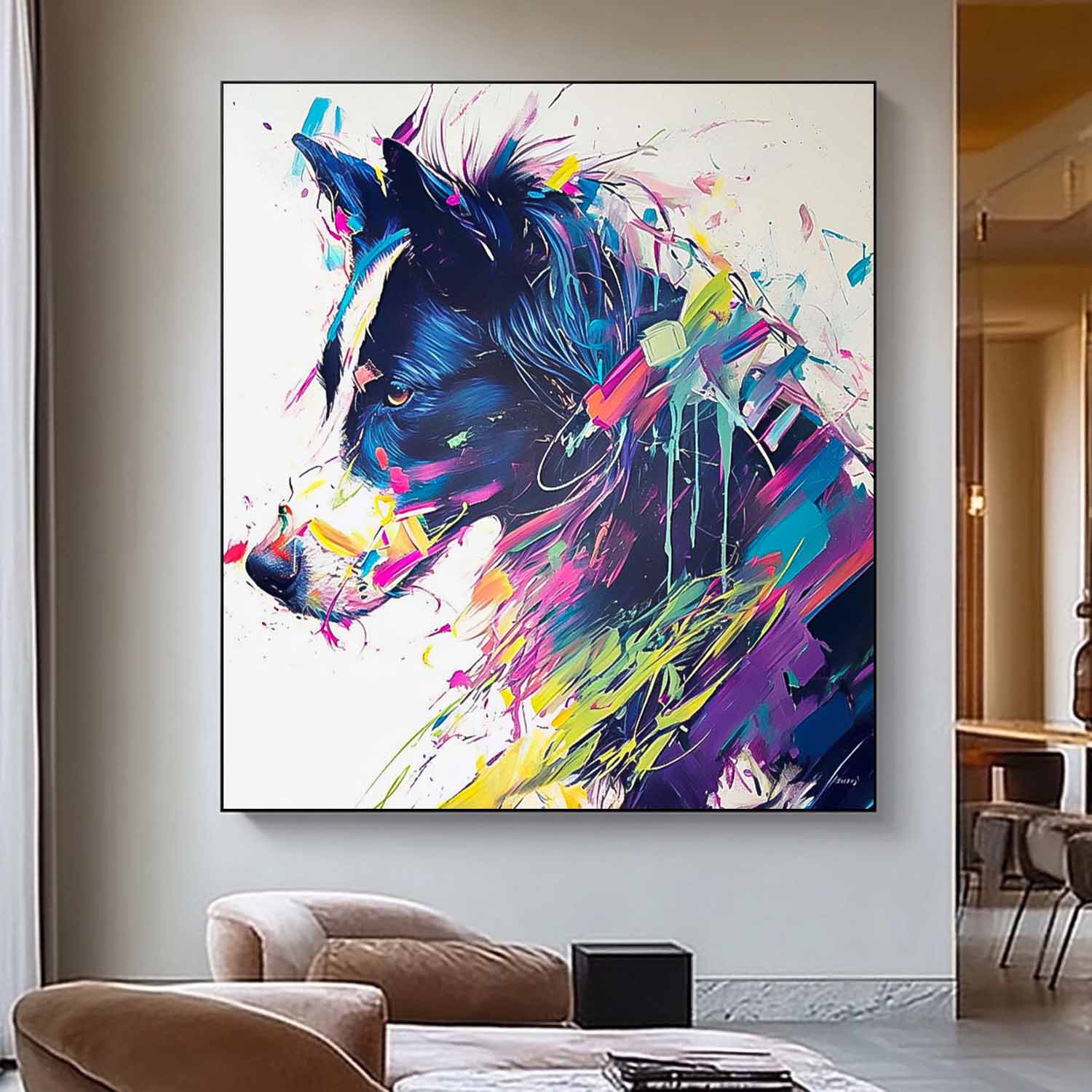 Wall Art Animal Dopamine Vibrant Playful Retro