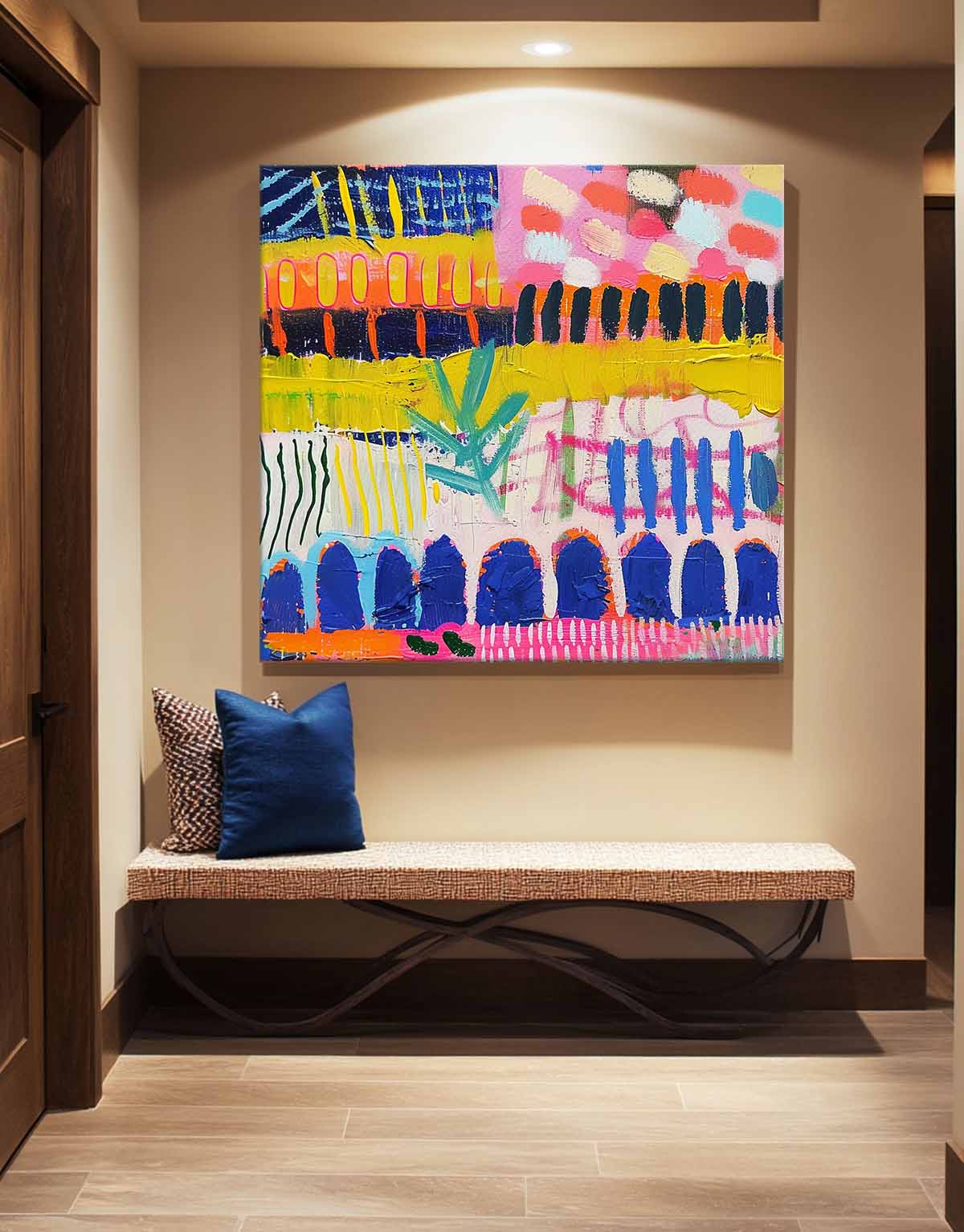 Wall Art Abstract Pop Collage Maximalist Graphic