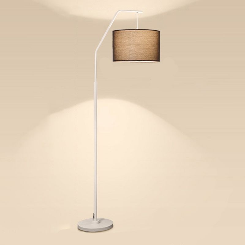 Eryn Cylinder Shape Floor Lamp, Over Arching Floor Lamp, Unique - Neutralighting