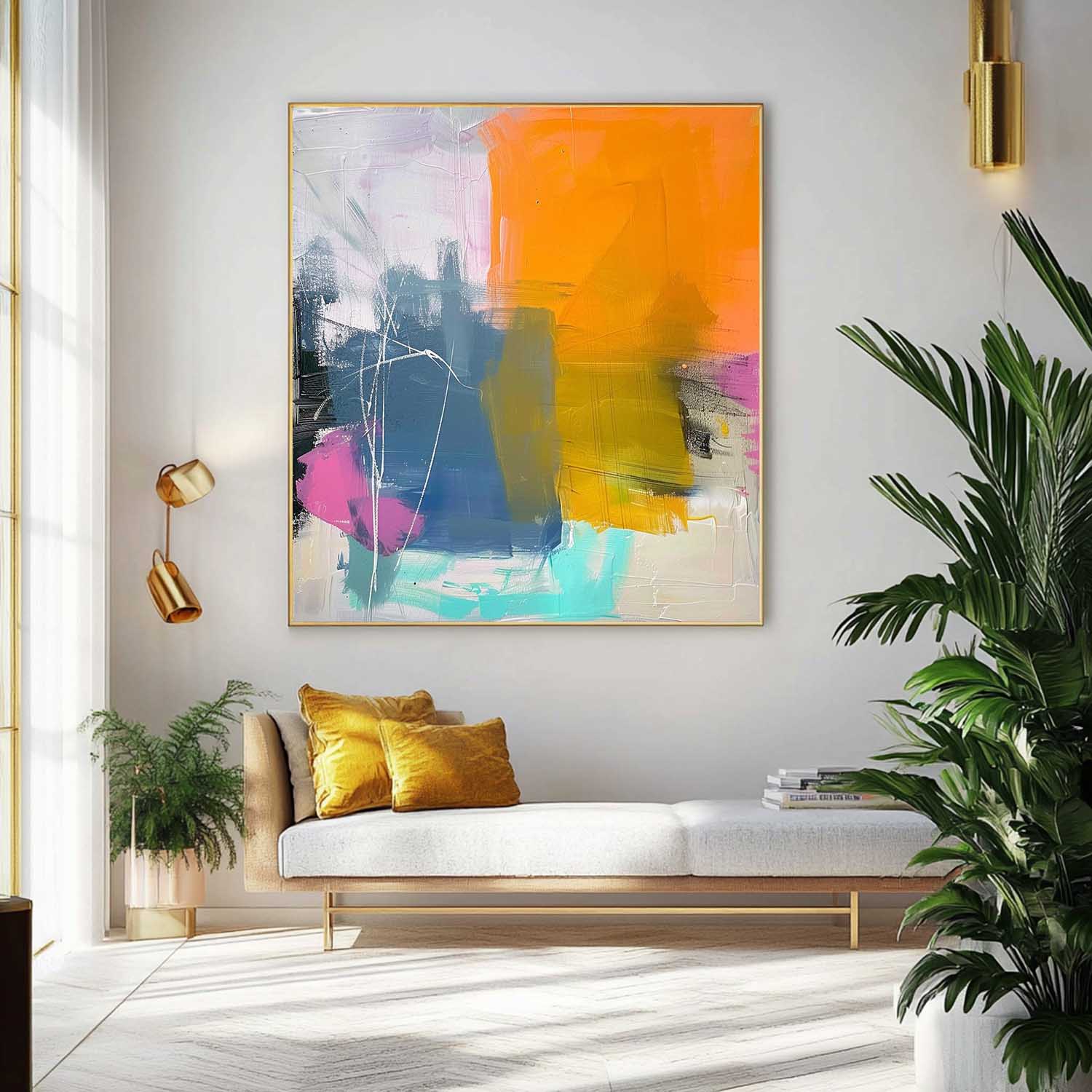 Wall Art Abstract Painterly Dreamy Elegant