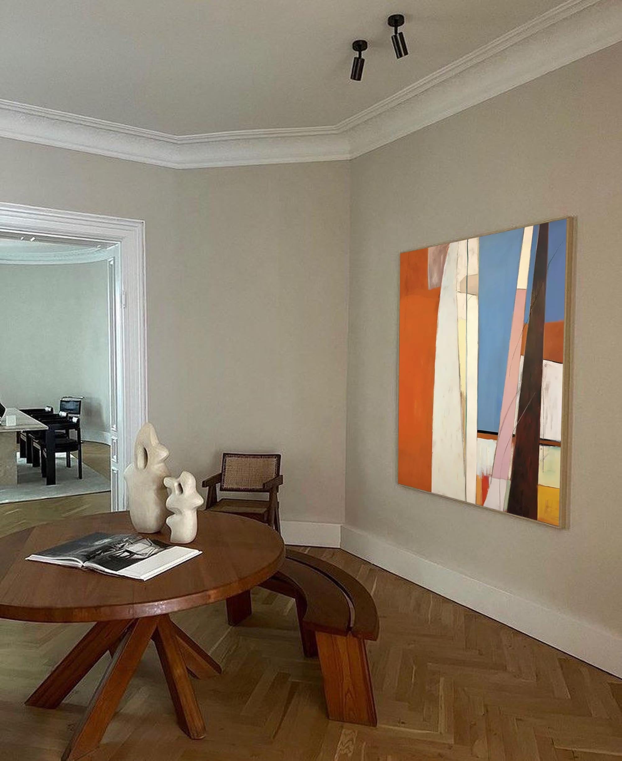 Wall Art Abstract Minimalist Geometric Linear