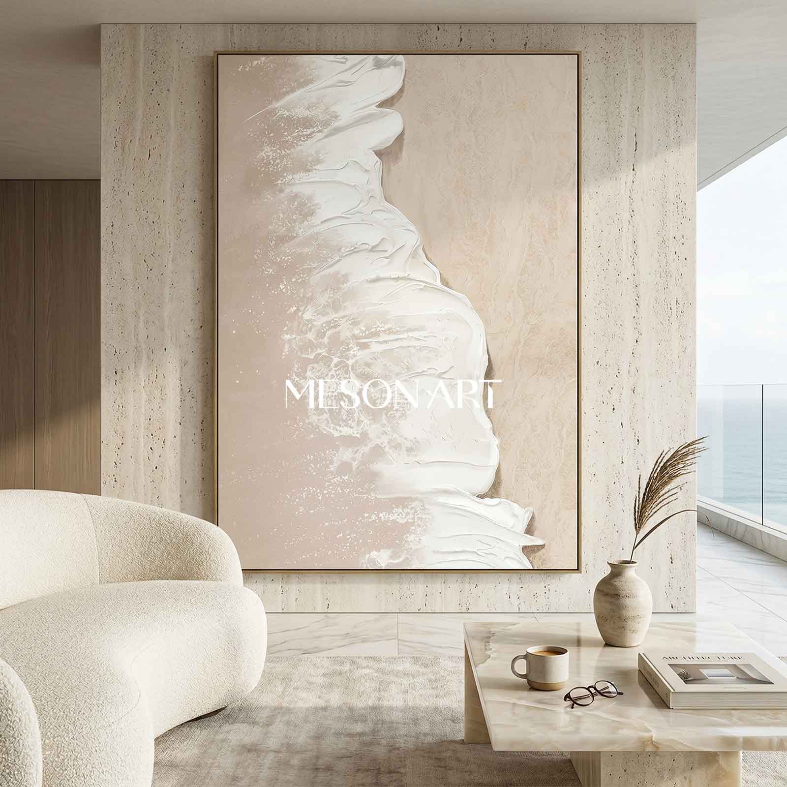 Wall Art Plaster Impressionist Tropical Beach