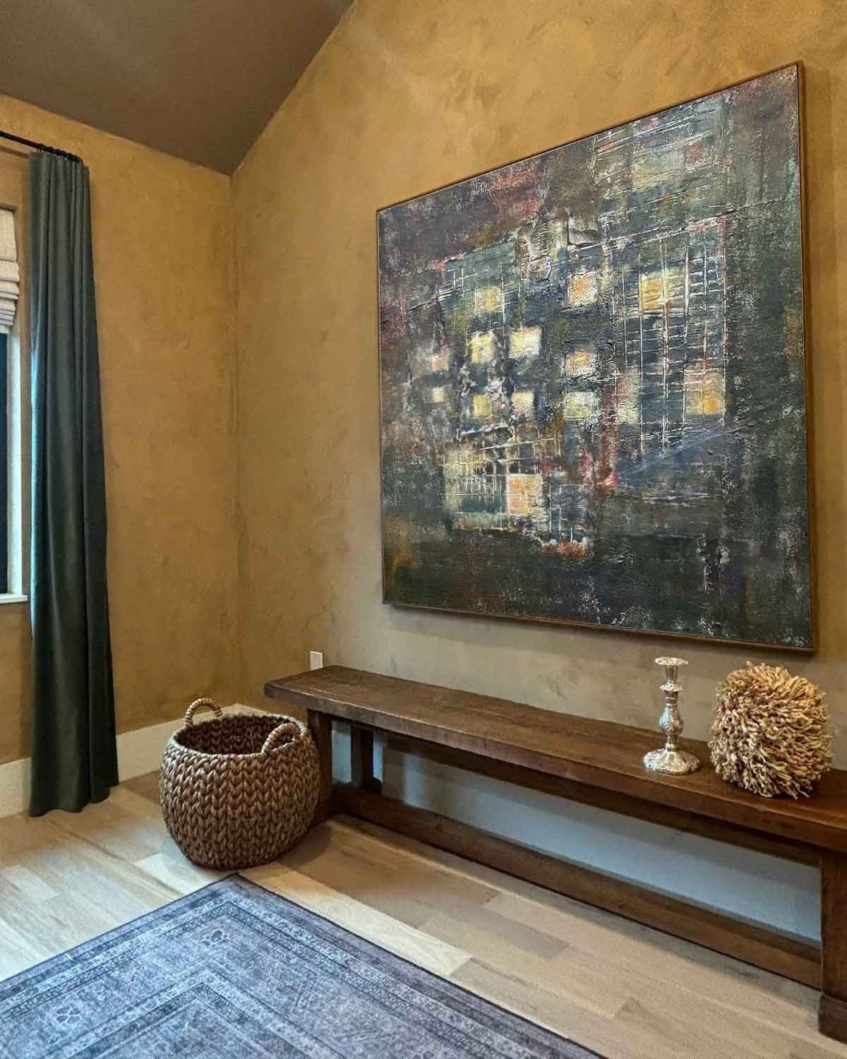 Wall Art Square Abstract Cityscape