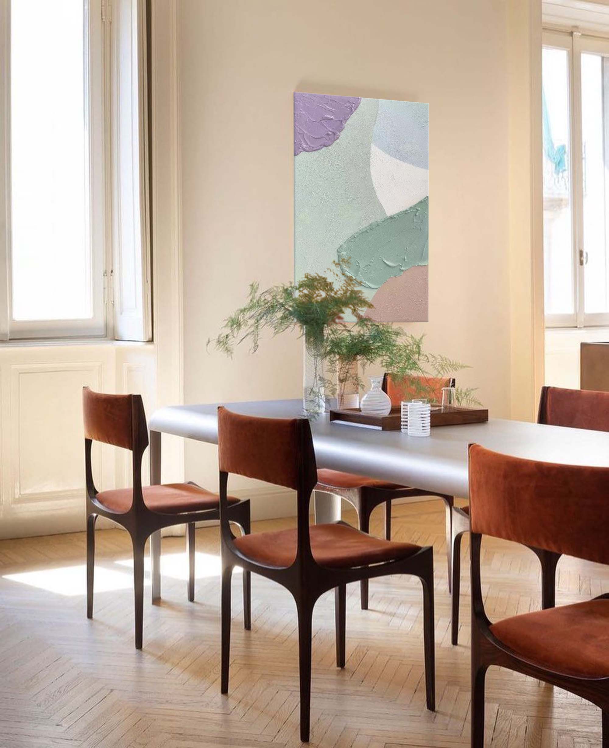 Wall Art Heavy Pastel Geometric Shape