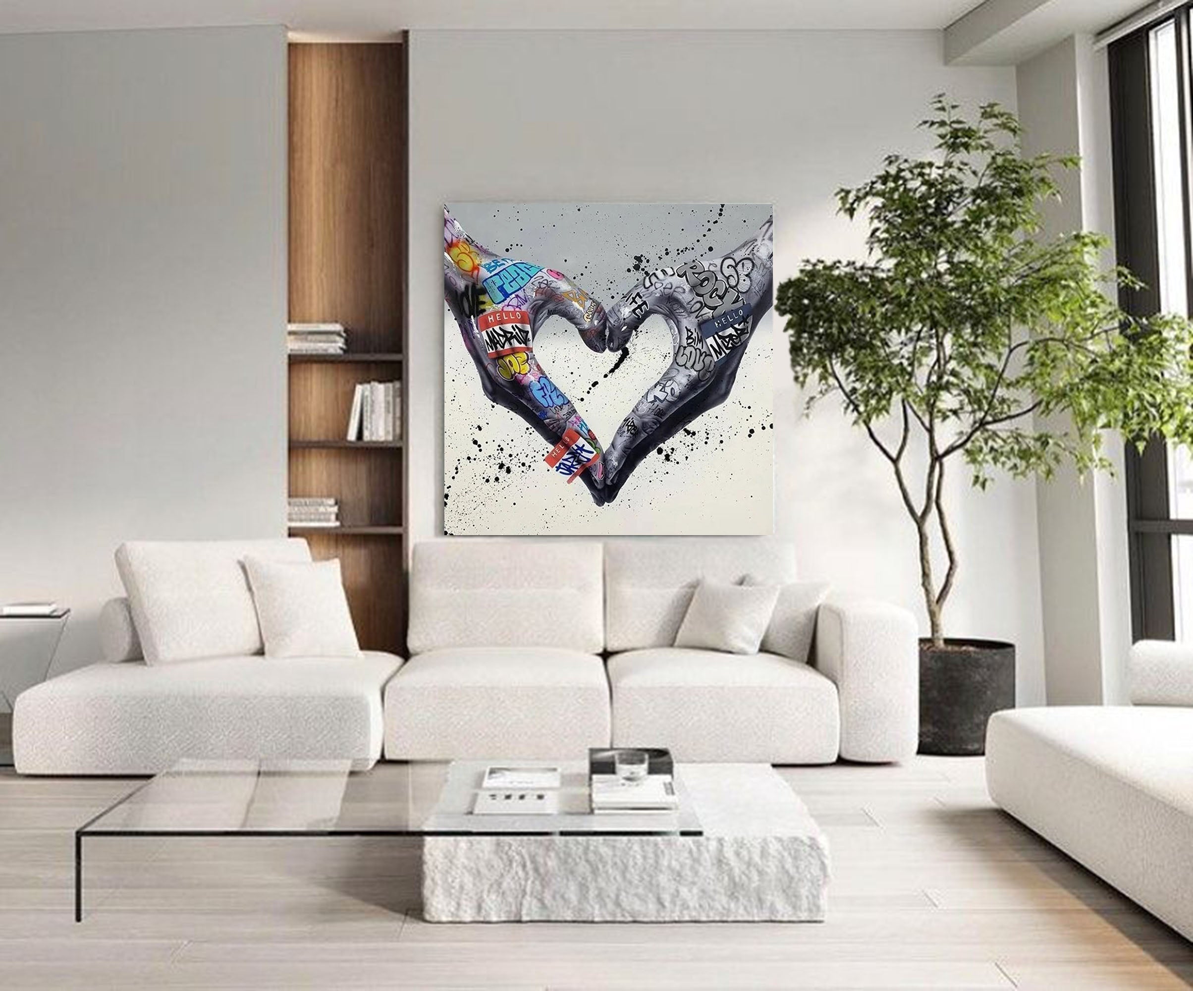 Gesture Heart Graffiti Art GA003 - Neutralighting