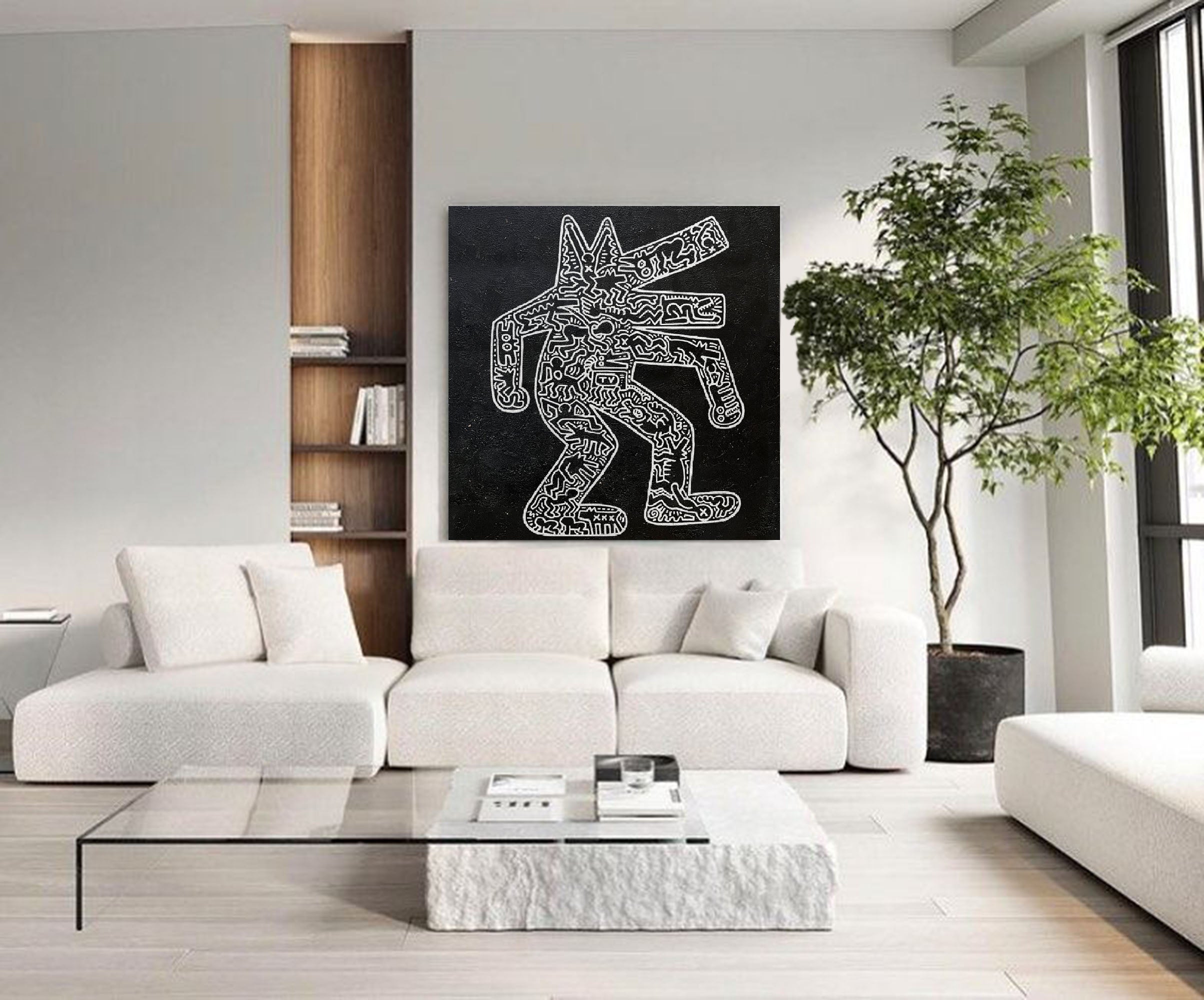 Keith Haring Style Painting KS012 - Neutralighting