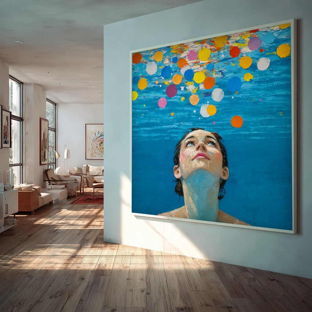 Wall Art People Urban Art Inspired Underwater