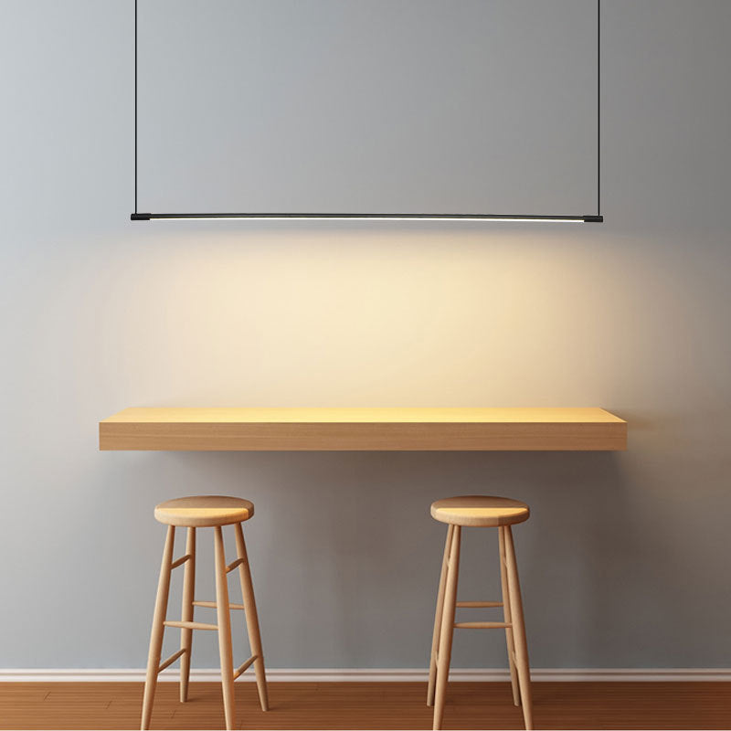 Zynar Minimalist Linear Pendant Light, Black - Neutralighting