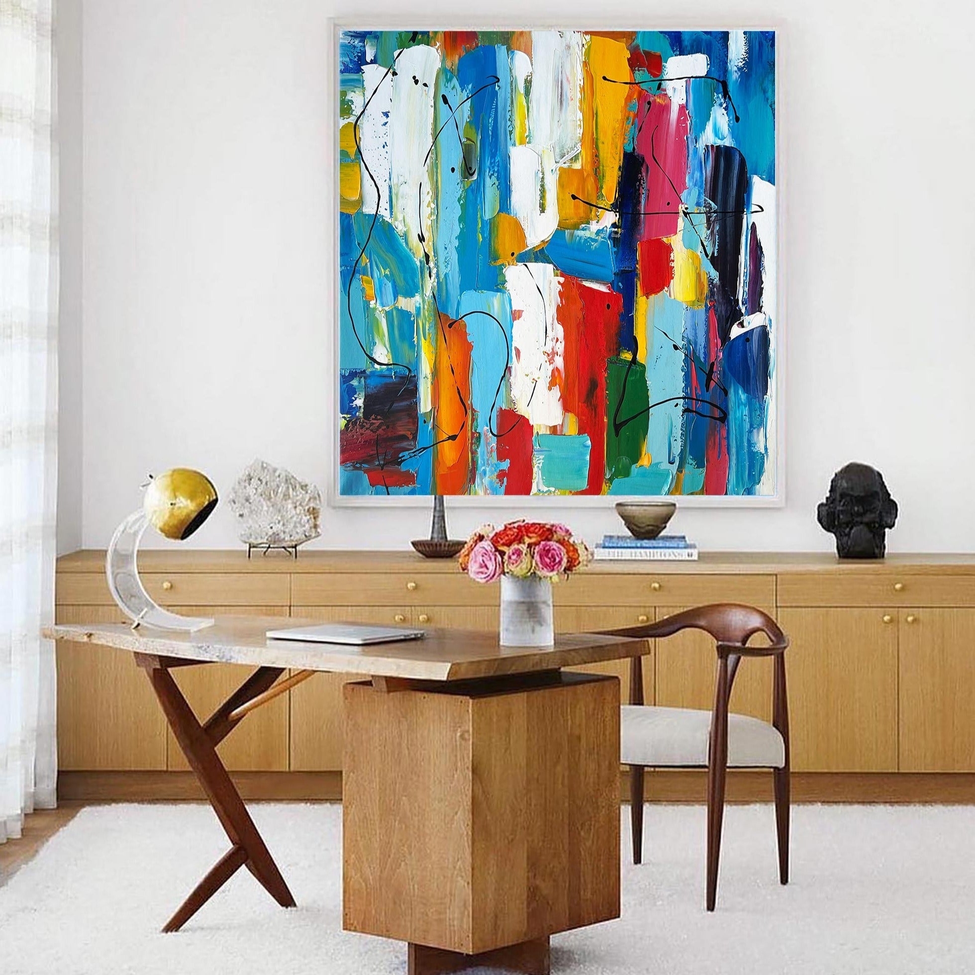 Colorful Square Abstract Painting