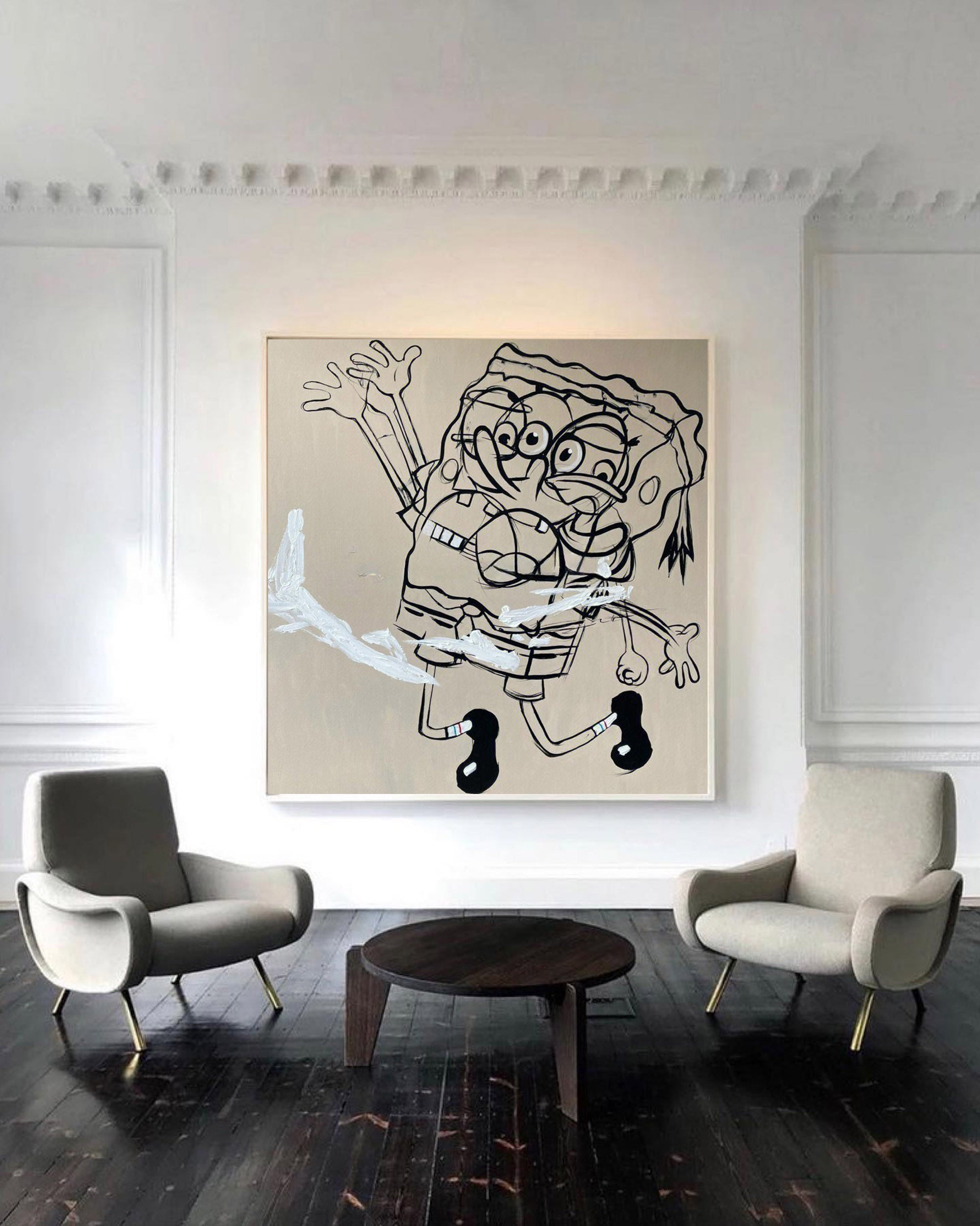 Wall Art Abstract Graffiti Cartoon Bold