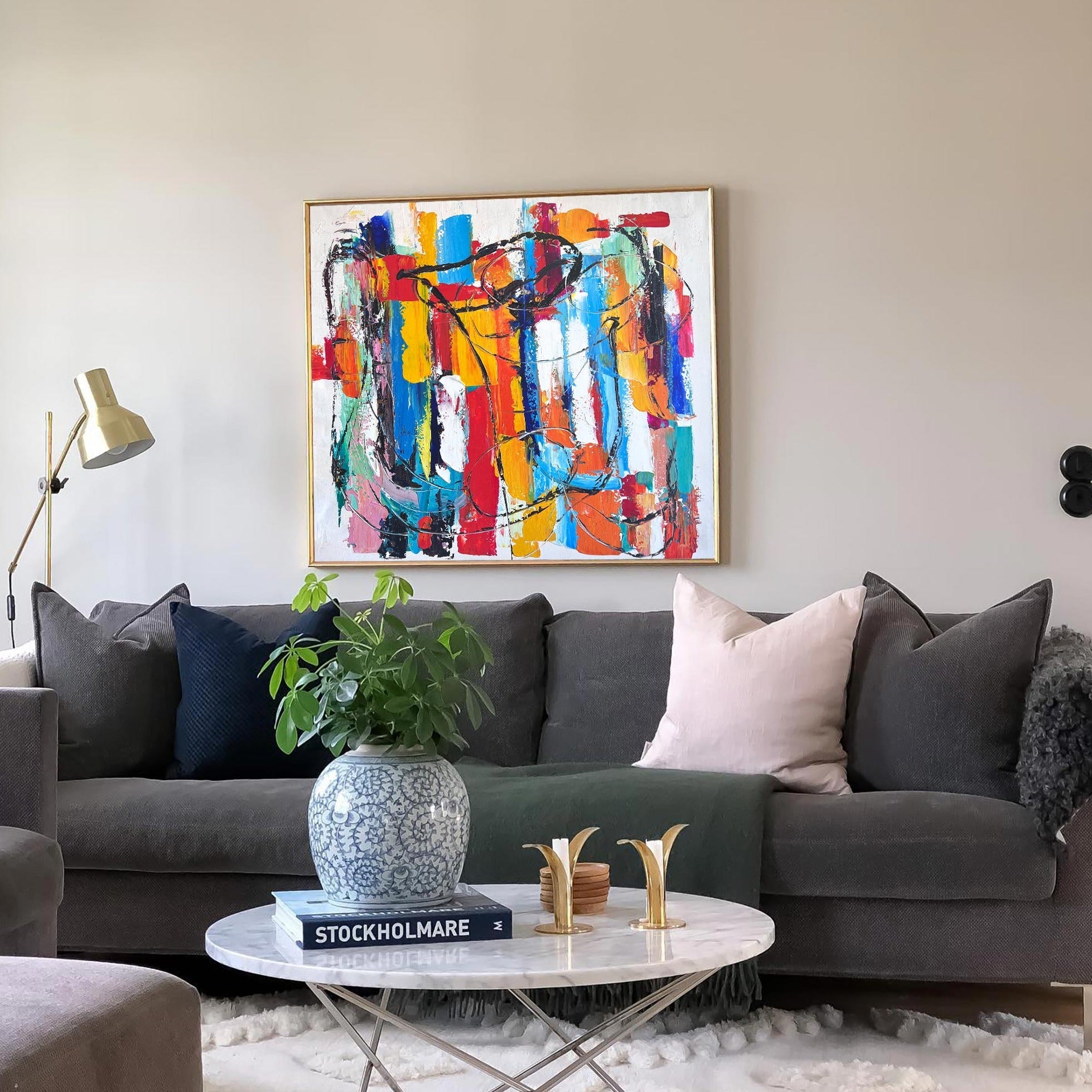 Colorful Abstract Expressionist Painting