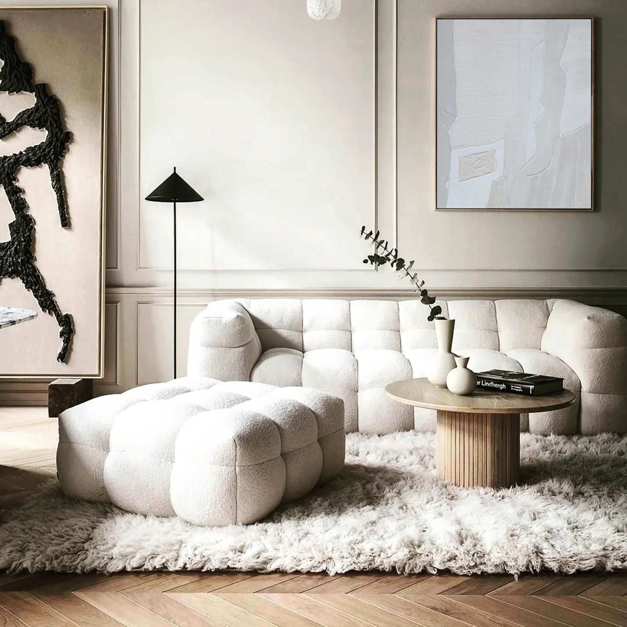 3D Neutral Abstract Painting ABAV223 - Neutralighting