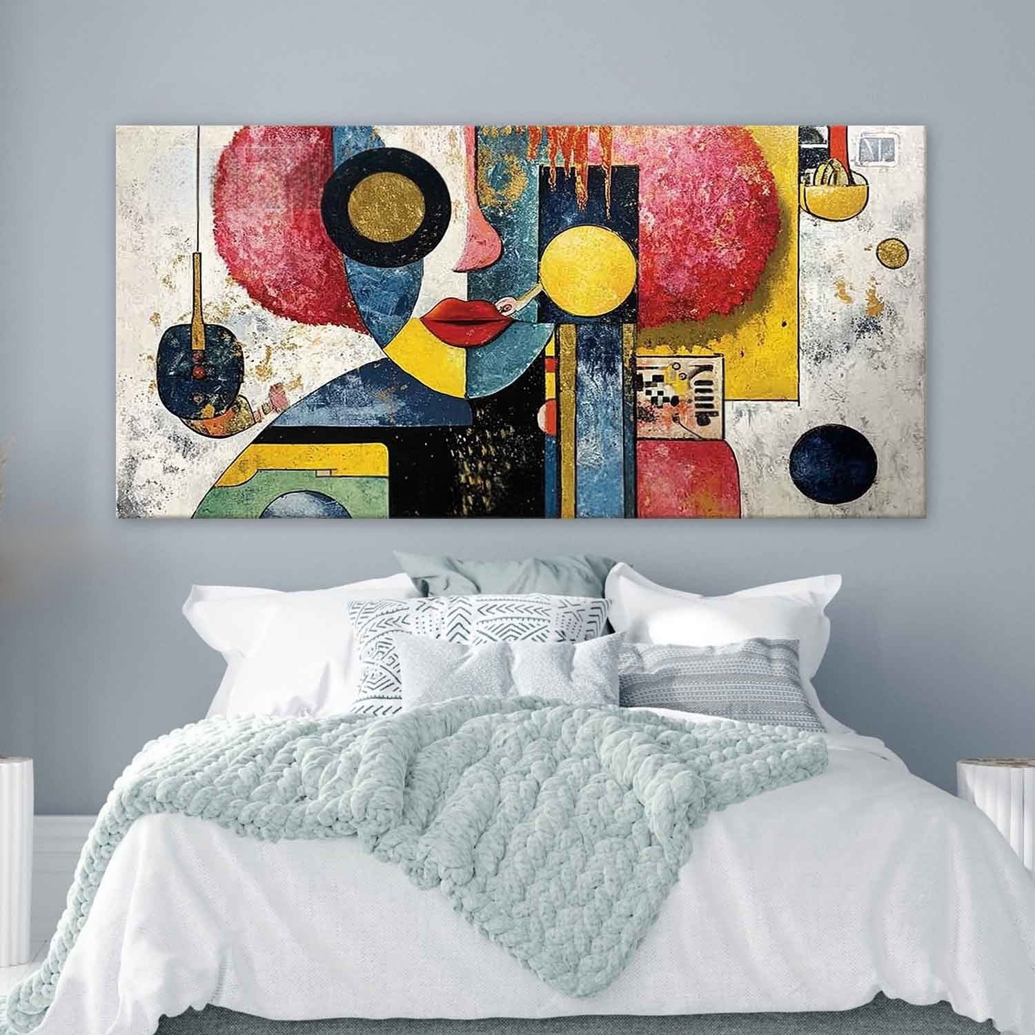 Kandinsky Style Abstract Face Painting