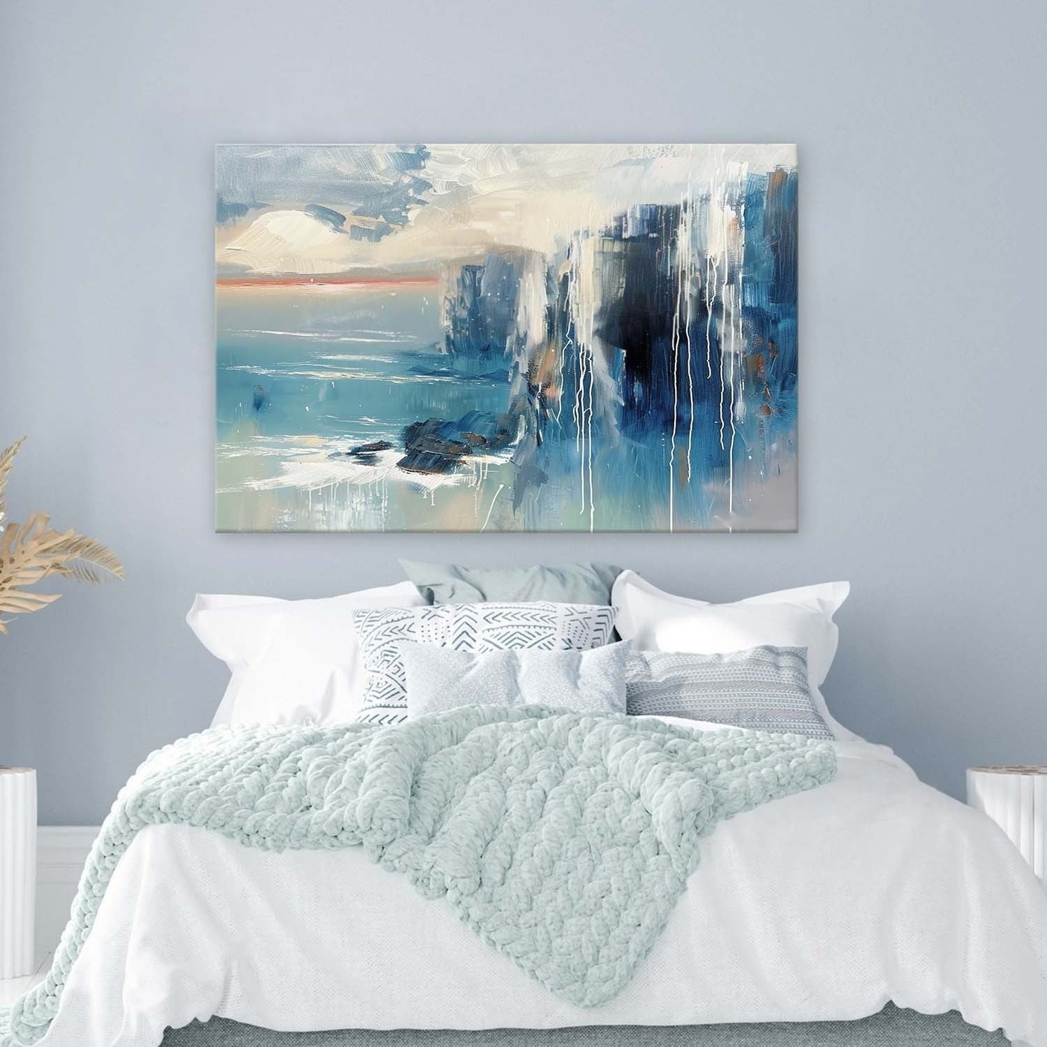 Wall Art Horizontal Abstract Coastal Cliff