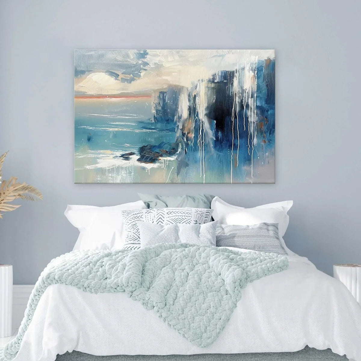Wall Art Horizontal Abstract Coastal Cliff