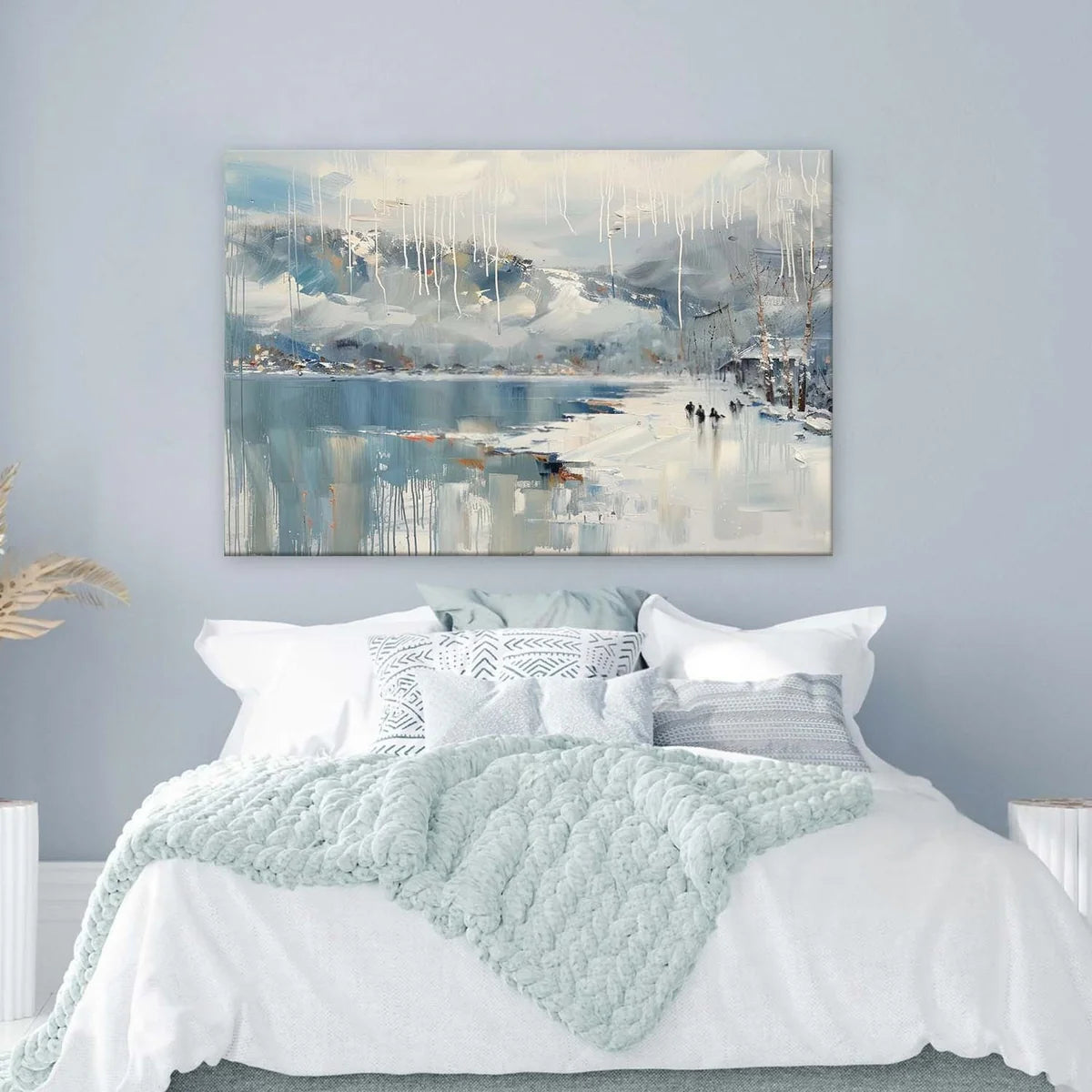 Wall Art Horizontal Winter Lakeside