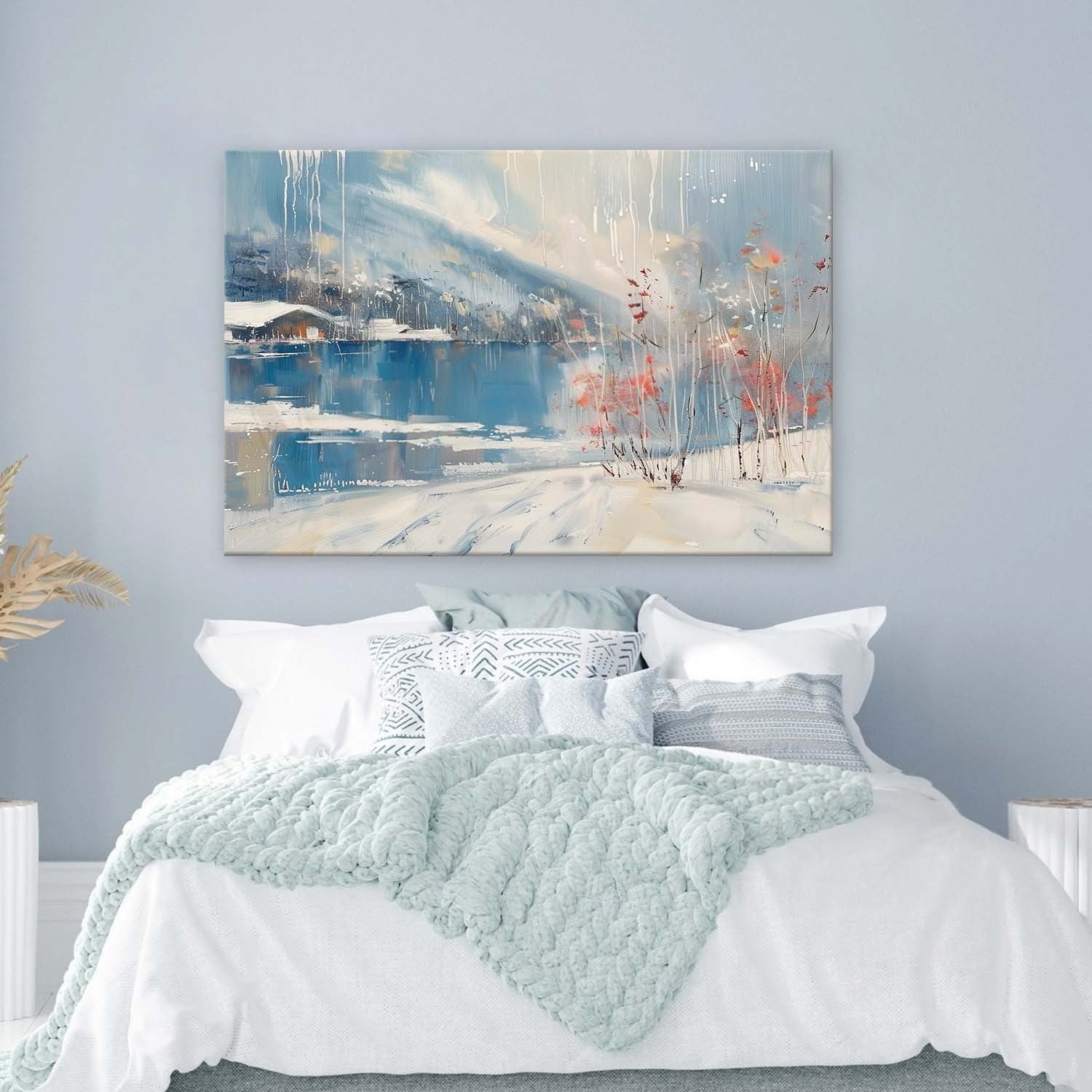 Wall Art Horizontal Winter Lakeside